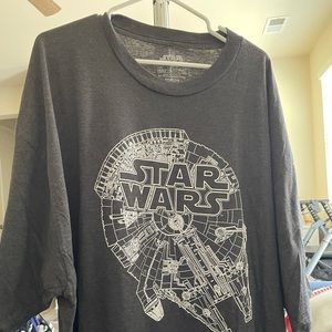 Big and Tall 4XLT Gray Star Wars Graphics T-Shirt